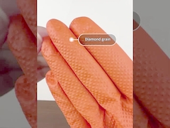 8 caixa alaranjada pequena do aperto 100pcs/de Mil Nitrile Disposable Gloves Diamond