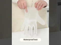 Luvas descartáveis TPE altamente elásticas para protecção flexível