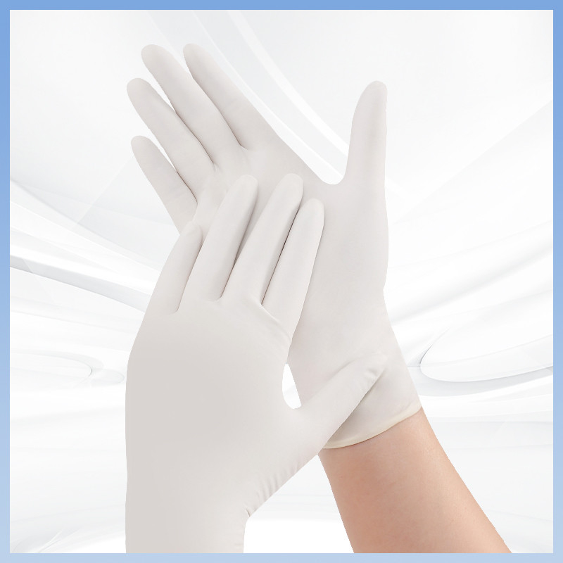 Logotipo personalizável branco essencial para qualquer local de trabalho Luvas de látex descartáveis para proteção ideal