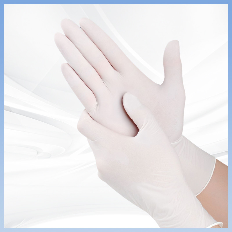 Luvas de látex branco OEM flexíveis e duráveis: Luvas de látex descartáveis para uso e proteção prolongados