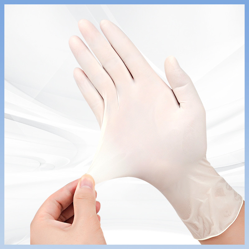 Luvas de látex branco OEM flexíveis e duráveis: Luvas de látex descartáveis para uso e proteção prolongados